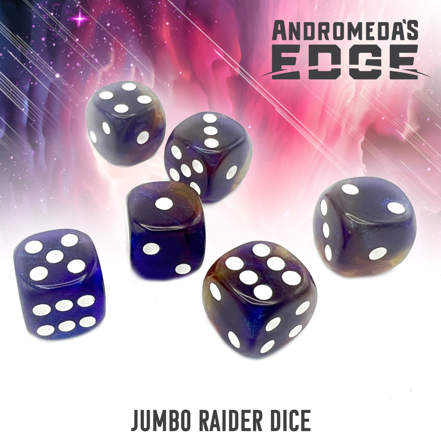 Andromeda's Edge: Jumbo Marbled Raider Dice