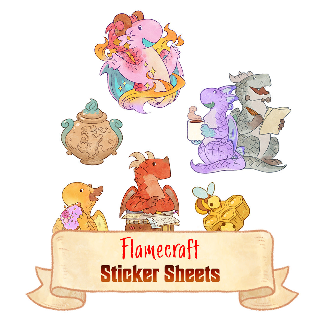 Flamecraft Sticker Sheets